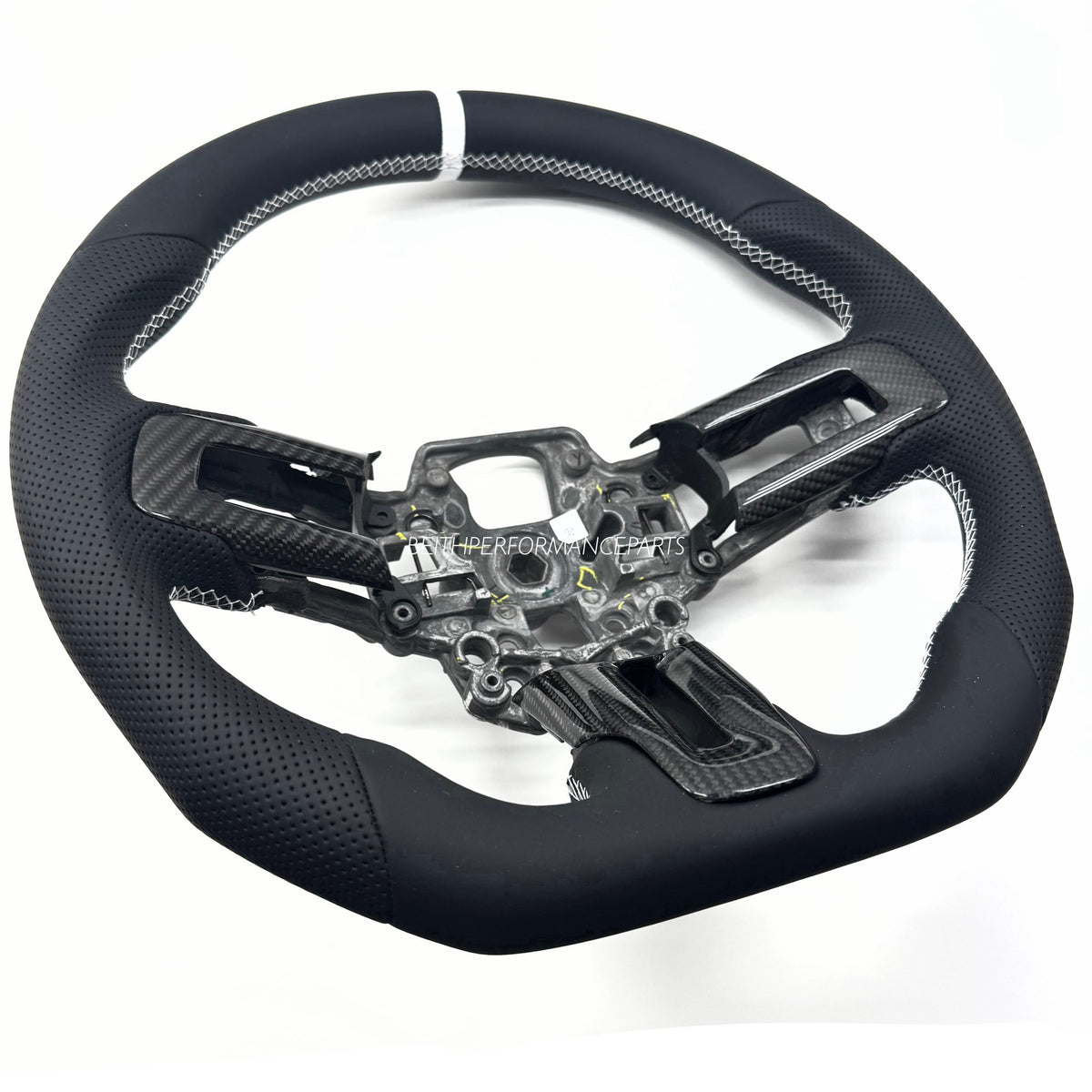 2018+ Ford Mustang – Leather – White Stitching