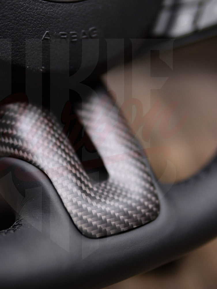 2015-2023 Mustang S550 Matte Carbon Fiber  Steering Wheel