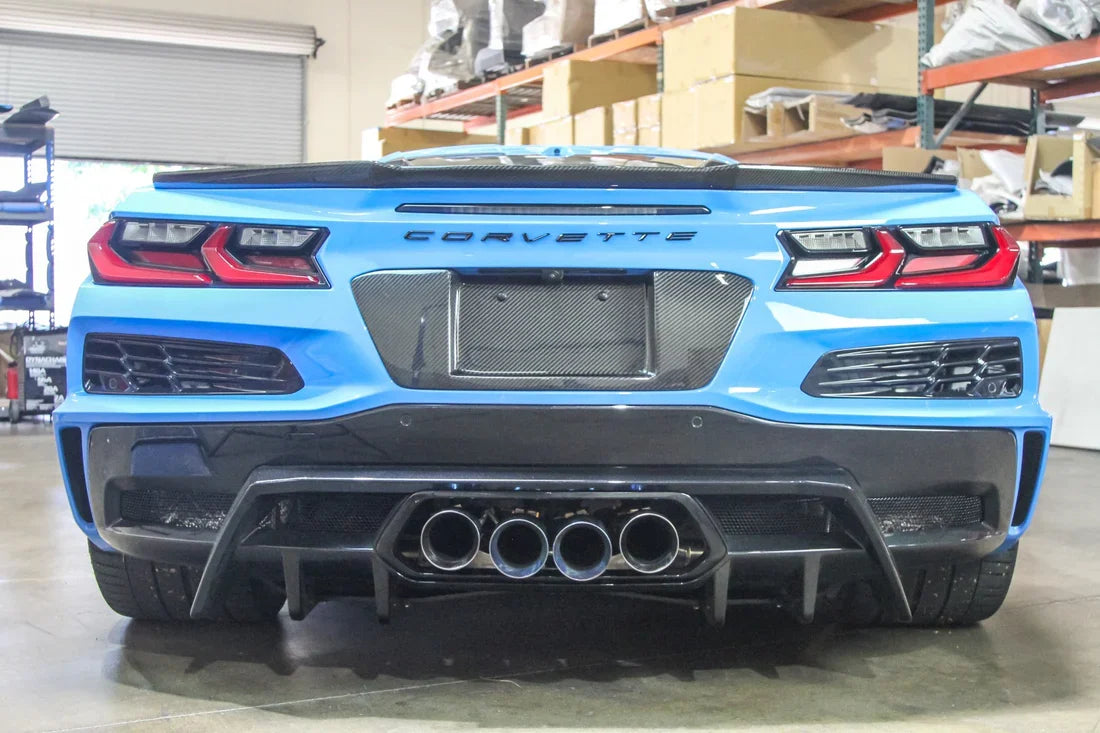 Chevrolet Corvette C8 Z06 Carbon Fiber License Plate Backing