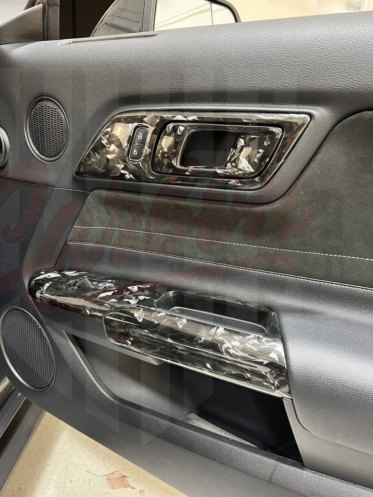 2015-2023 Mustang S550 Forged Carbon Fiber Door Panel Trim