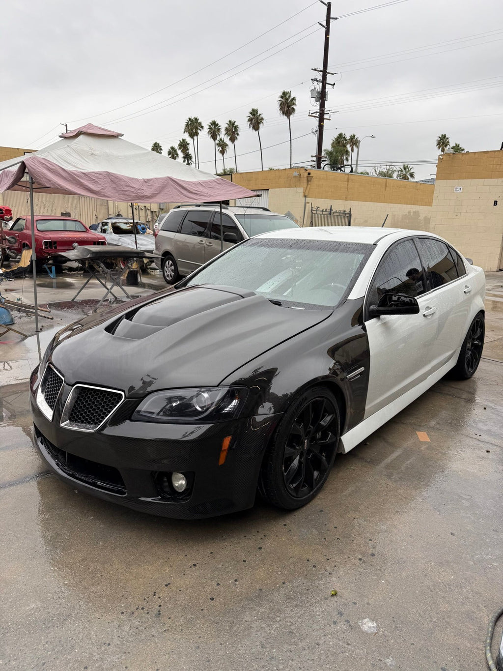 Pontiac G8 front clip combo (carbon fiber)