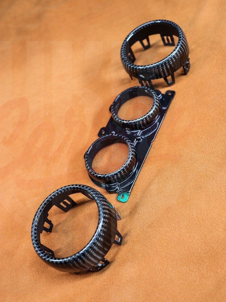 2015-2023 Mustang S550 Carbon Fiber Performance Air/Gauges Vents Bezels