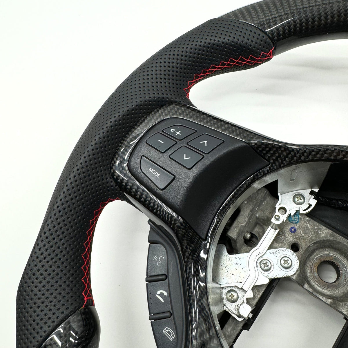 2008-2015 Mitsubishi Lancer Evo – Carbon – Red Stitch