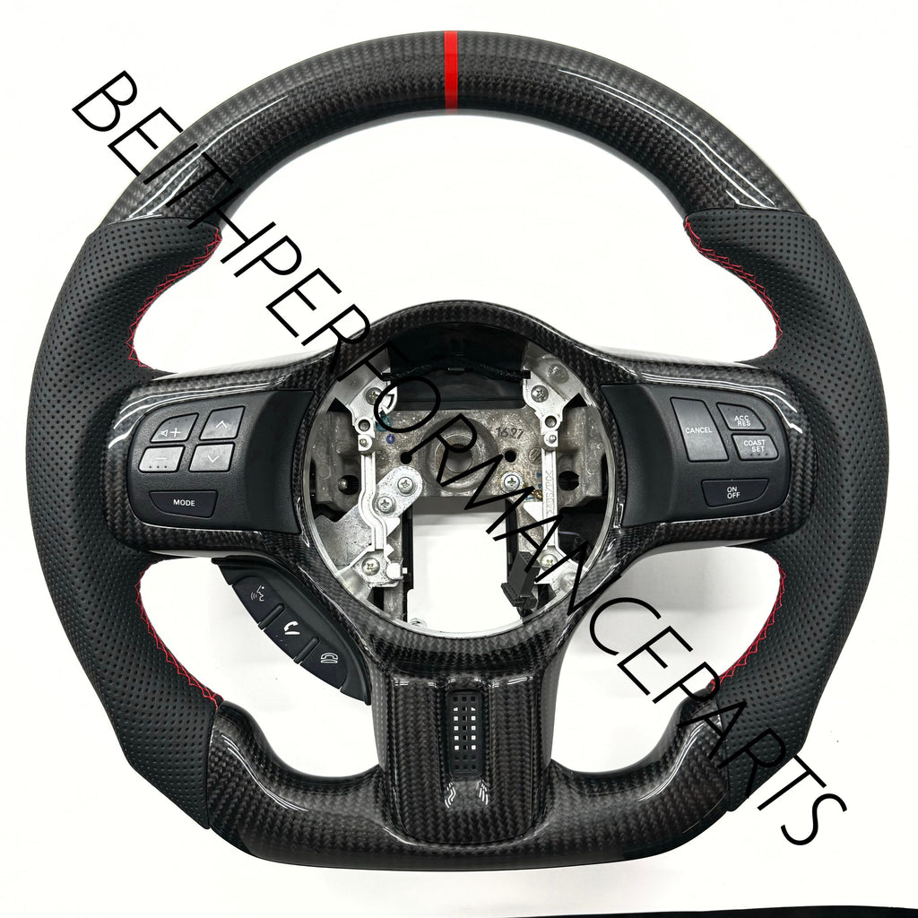 2008-2015 Mitsubishi Lancer Evo – Carbon – Red Stitch