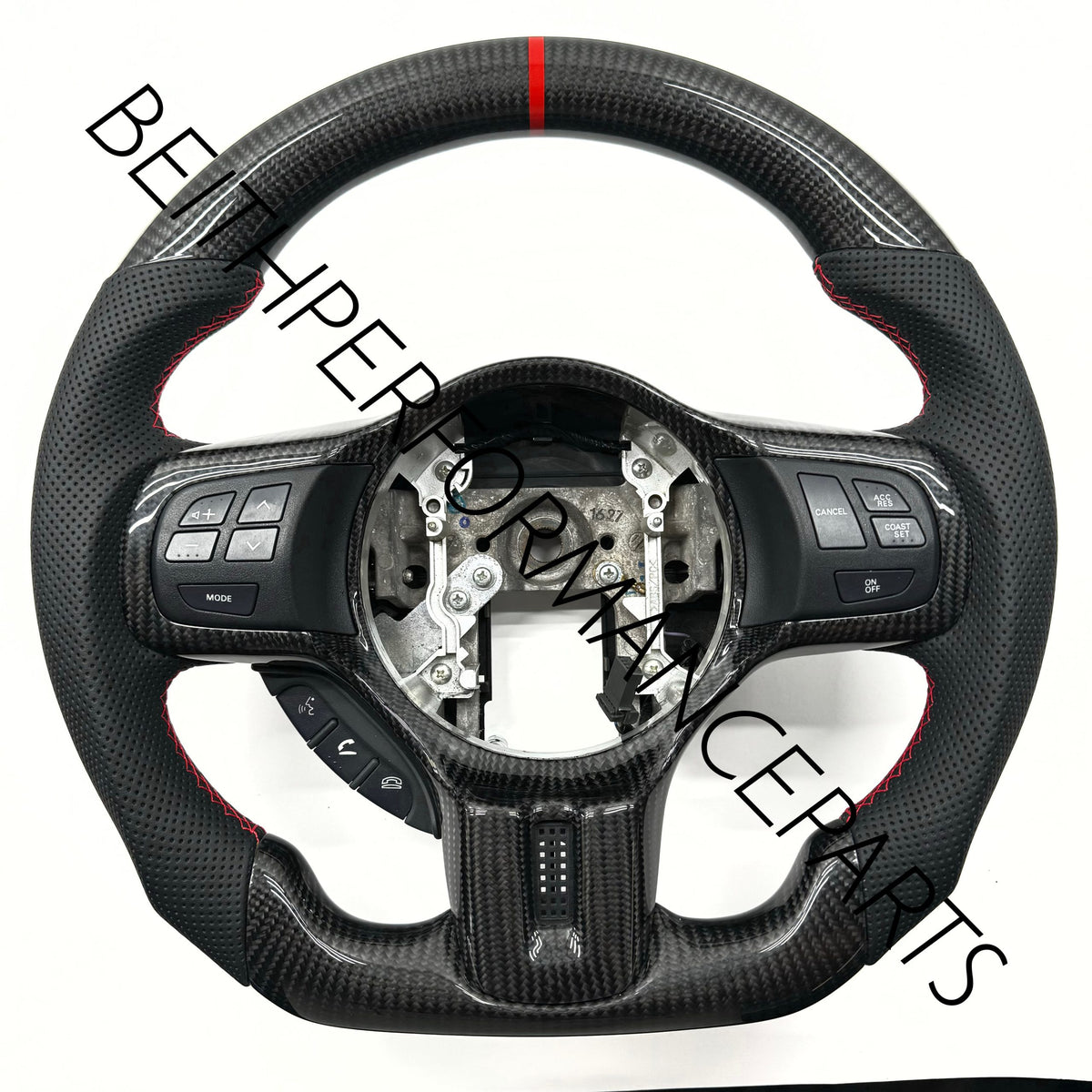 2008-2015 Mitsubishi Lancer Evo – Carbon – Red Stitch