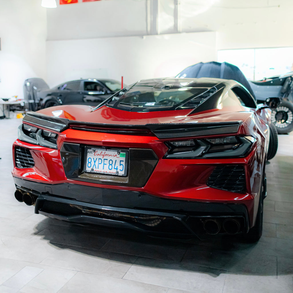 2020-2026 RGB Corvette C8 Euro Smoke Style LED Taillights Amber Sequential Pair