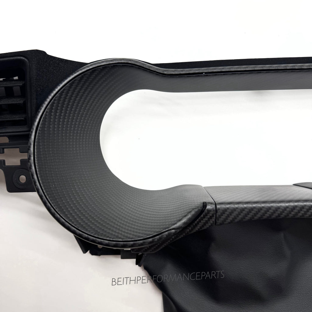 2018+ Ford Mustang – Matte Carbon Digital Cluster Bezel