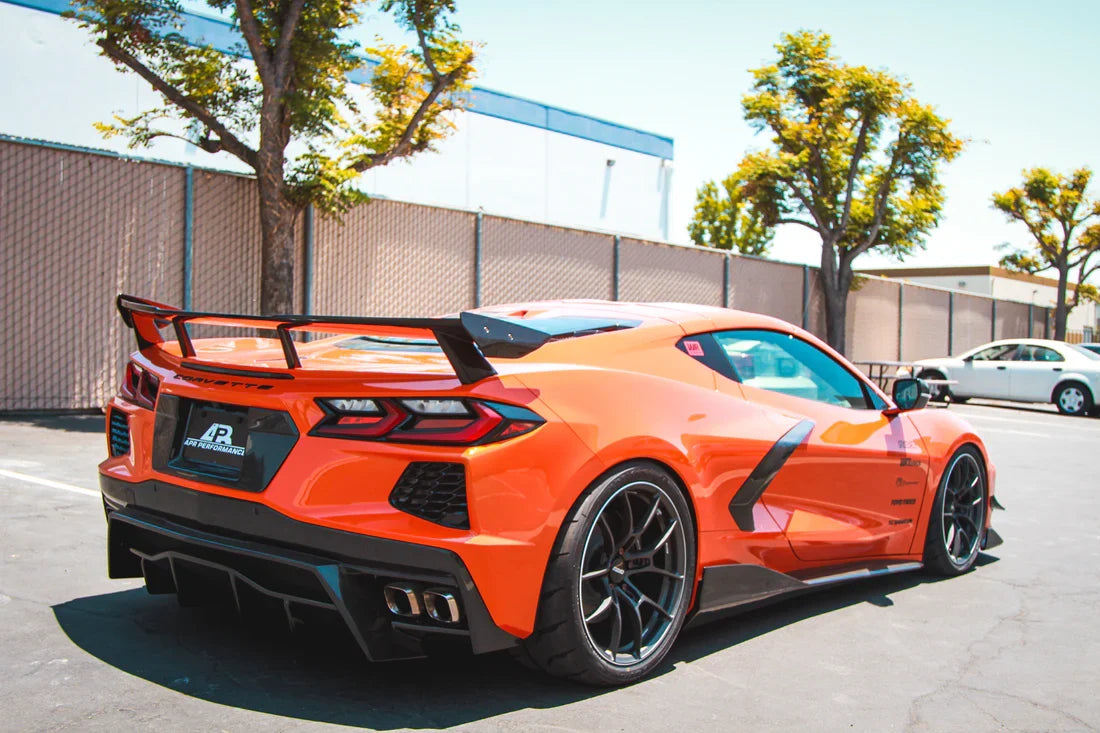 Corvette C8 Carbon Fiber Side Rocker Extensions / Side Skirts