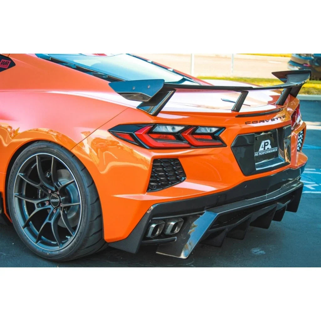 Corvette C8 Carbon Fiber License Plate Backing