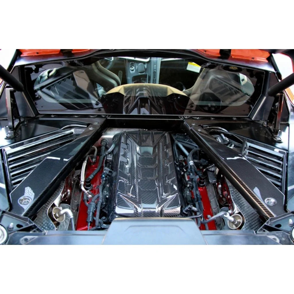 Chevrolet Corvette C8 Carbon Fiber Engine Plenum Cover & Appearance Panel Package