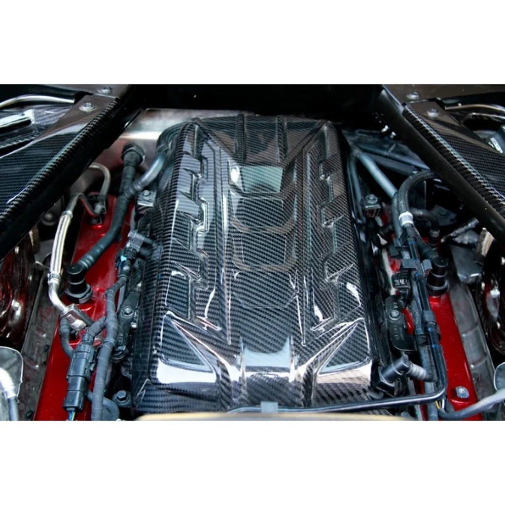 Chevrolet Corvette C8 Carbon Fiber Engine Plenum Cover & Appearance Panel Package