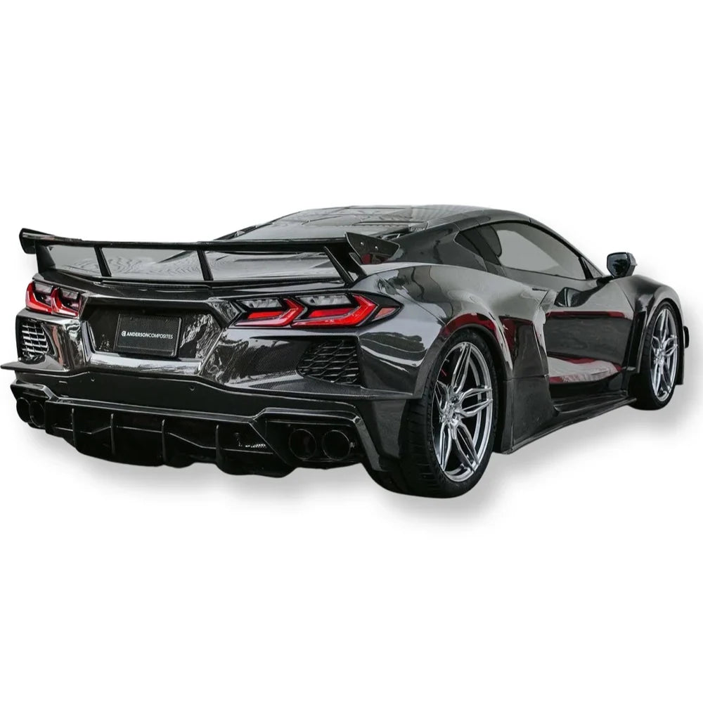 2020–2024 Corvette C8 Deluxe Wide Track Package – Full Carbon Fiber Kit (Bumper to Bumper)