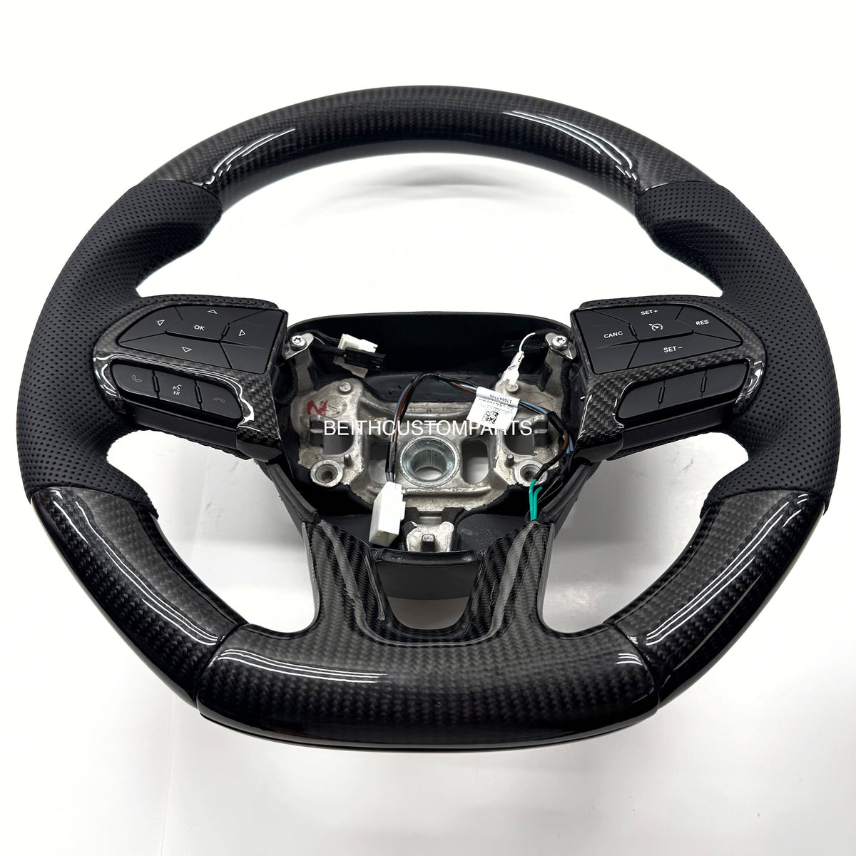 2014+ Jeep SRT / 2015+ Hellcat – Carbon – Black Stitching