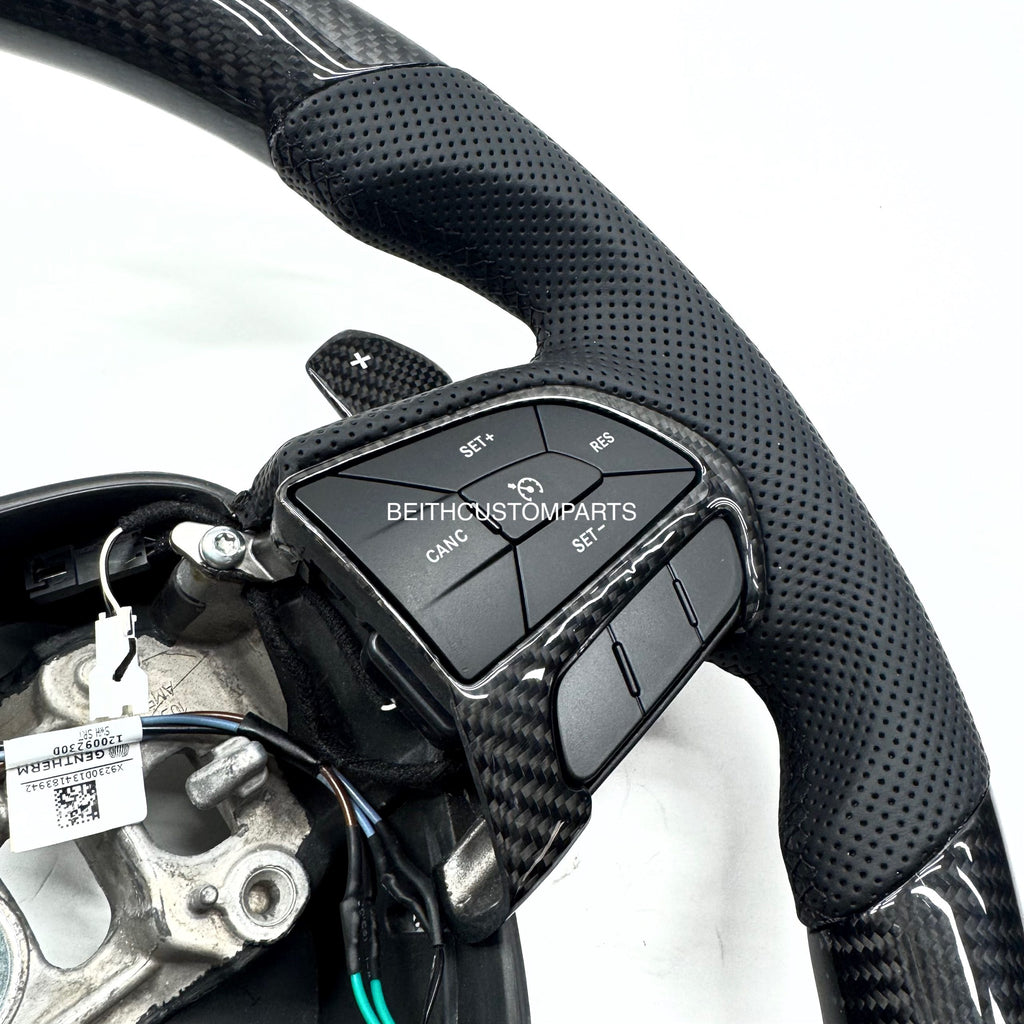 2014+ Jeep SRT / 2015+ Hellcat – Carbon – Black Stitching