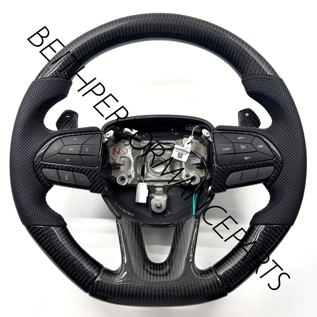2014+ Jeep SRT / 2015+ Hellcat – Carbon – Black Stitching