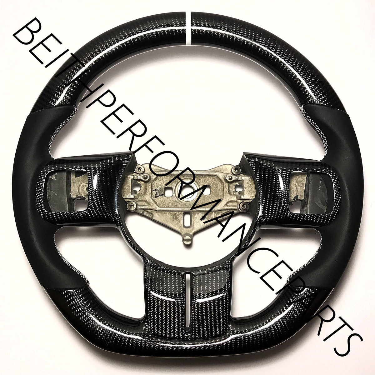2011-17 Jeep Wrangler – Carbon – White Stitch, White Stripe