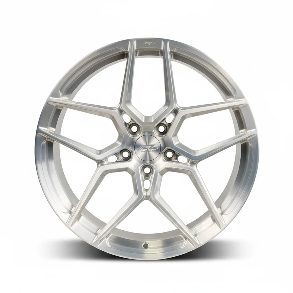 Forgedlite MC13 Brushed Aluminum Forged Wheels (20x10 Front / 21x13 Rear)