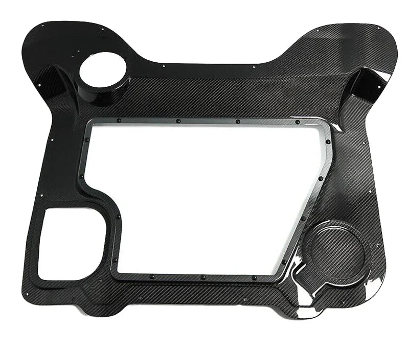 Corvette C8 Convertible Clear Engine Cover with Carbon Fiber Surround