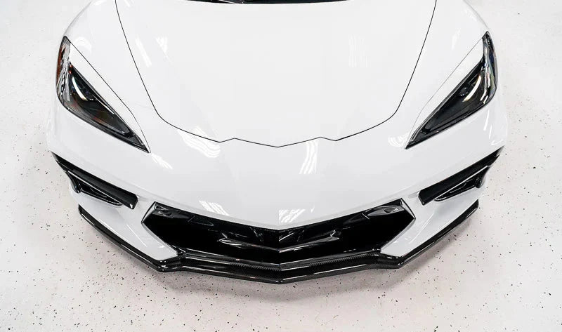 Corvette C8 Stingray Carbon Fiber Z51 Style Front Splitter – 3-Piece