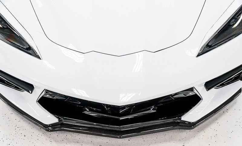 Corvette C8 Stingray Carbon Fiber Z51 Style Front Splitter – 1 -Piece