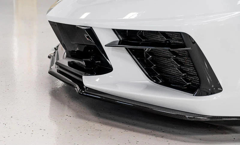Corvette C8 Stingray Carbon Fiber Z51 Style Front Splitter – 1 -Piece