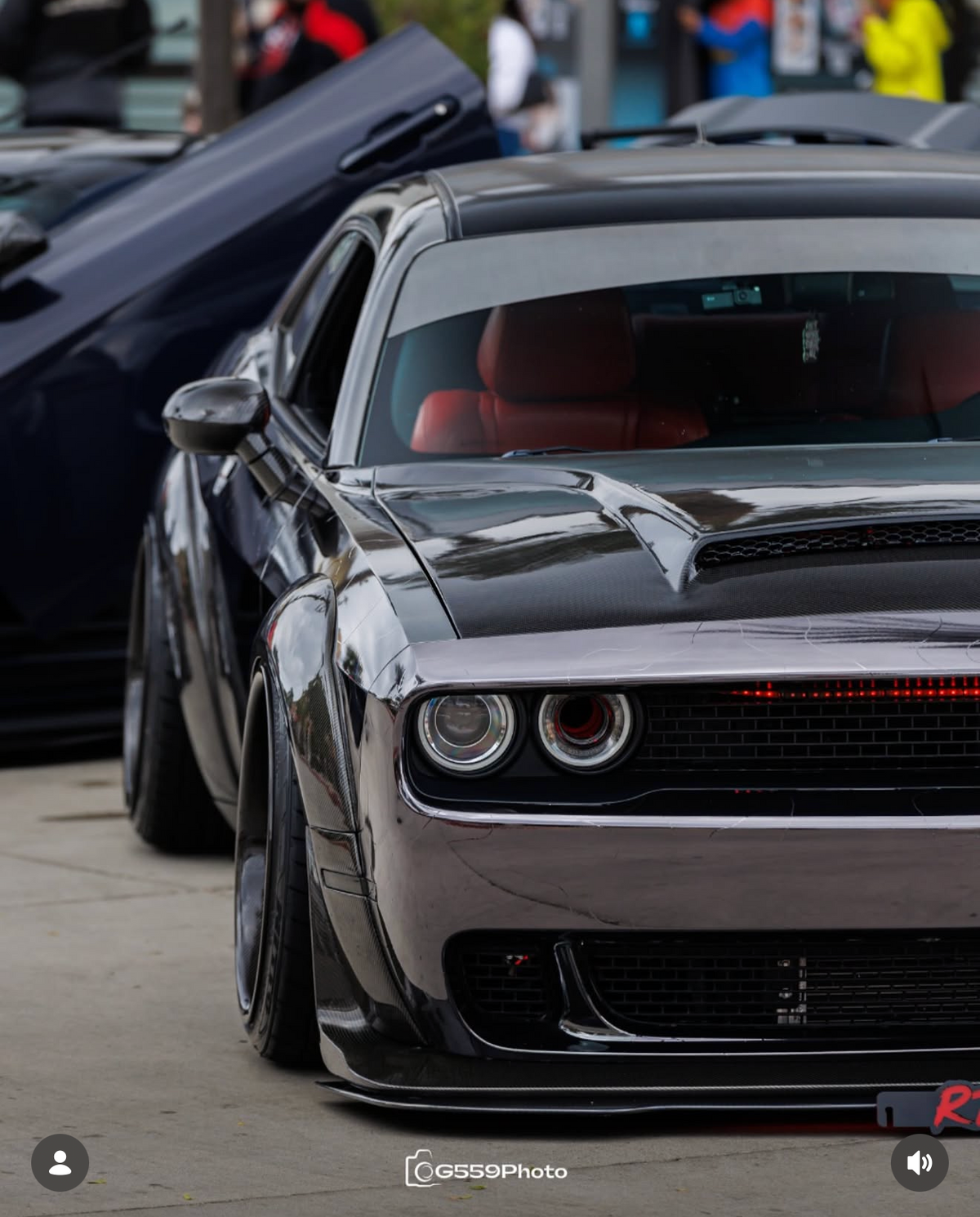 dodge challenger demon style hood