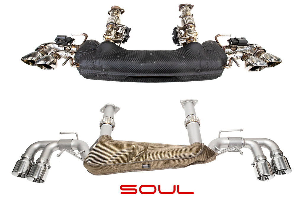 SOUL Corvette C8 Stingray Performance Rear Exhaust System (NON-Valved)