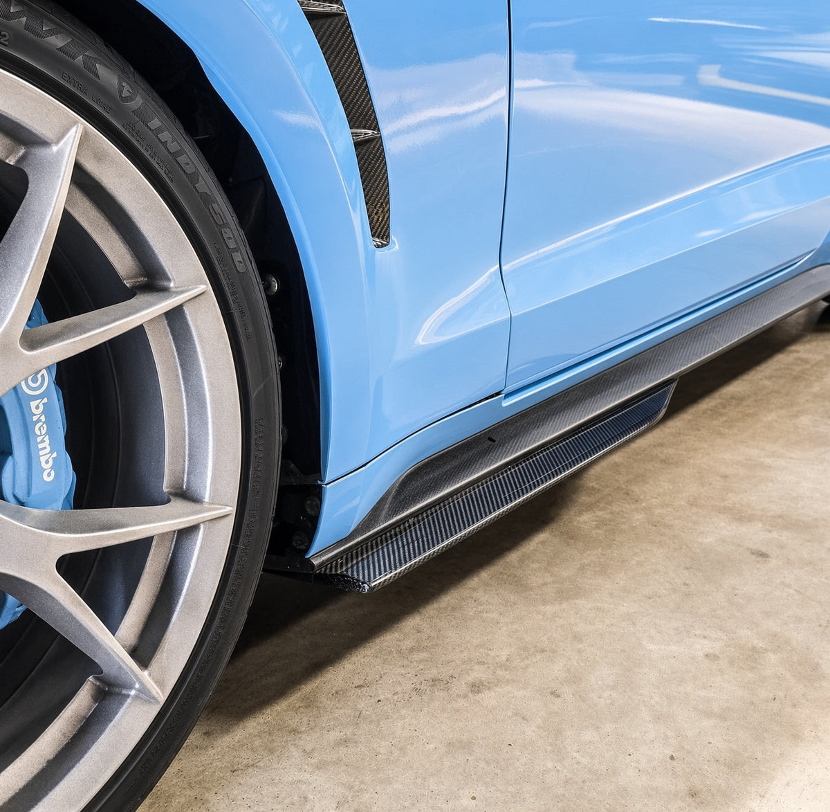 2015-2023 S550 Mustang Carbon Fiber LG673 Side Skirt Splitters - Exclusive
