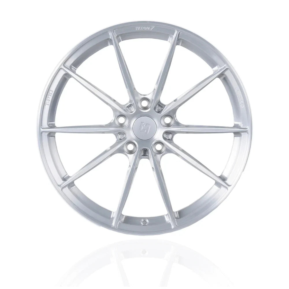 Titan 7 T-P10 19x9 / 20x11.5 C8 Corvette Forged Wheels – Brushed Clear