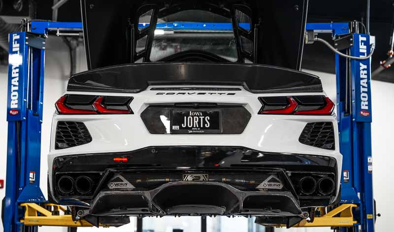Verus Engineering Carbon Flash Rear Diffuser - C8 Corvette