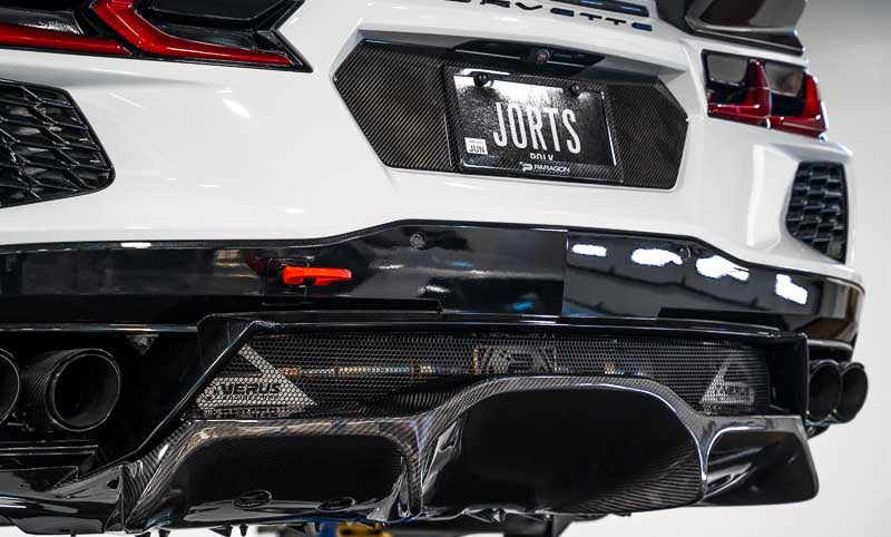 Verus Engineering Carbon Flash Rear Diffuser - C8 Corvette