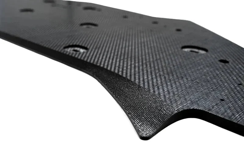 Verus Engineering Carbon Polyweave Front Splitter Kit with Carbon Fiber Air Dam - C8 Corvette