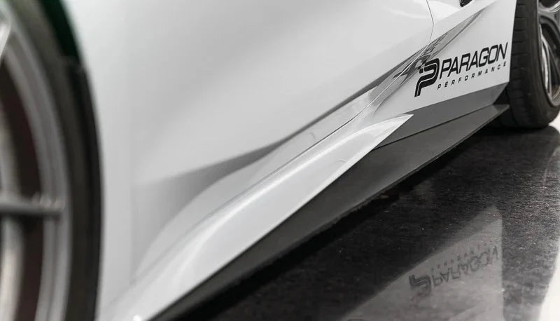 Corvette C8 Stingray Verus Engineering Carbon Polyweave Side Splitter Kit