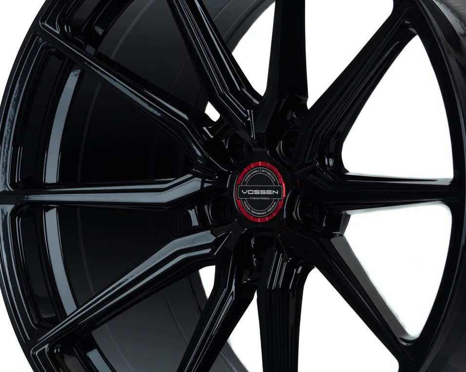 Vossen HF3 20x9 / 21x12 C8 Corvette Wheels – Gloss Black