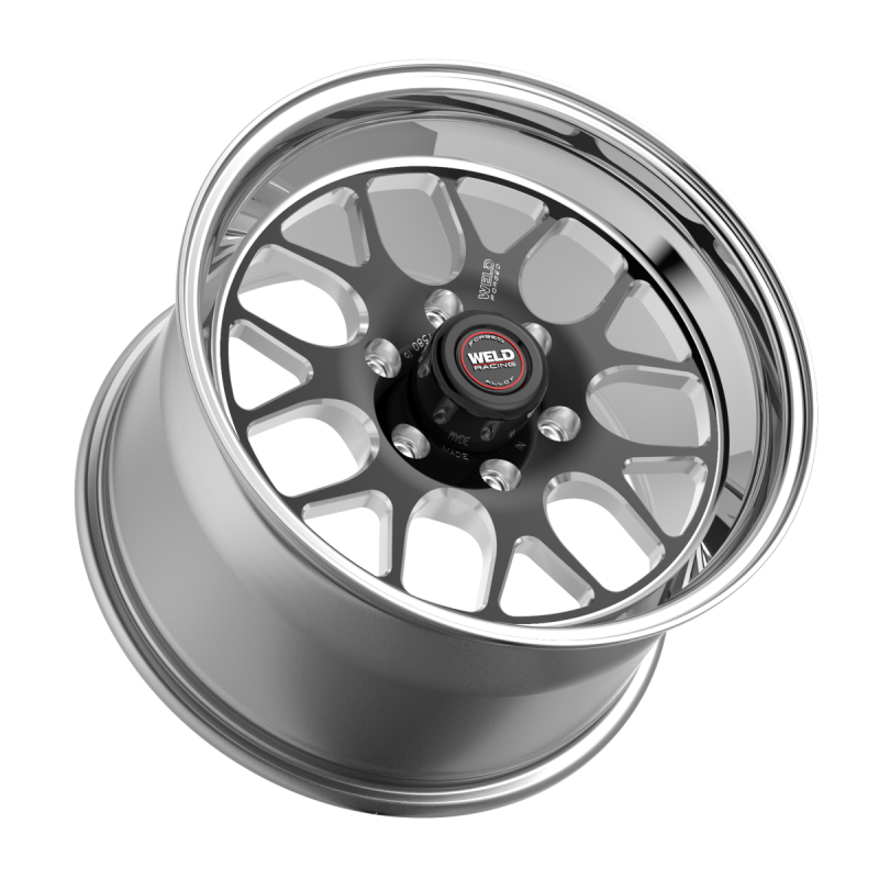 Weld S77 HD 17x7 / 6x135 / 4.2 BS / 3.54 HB - Black Center - Polished Shell - Non-BL Wheel