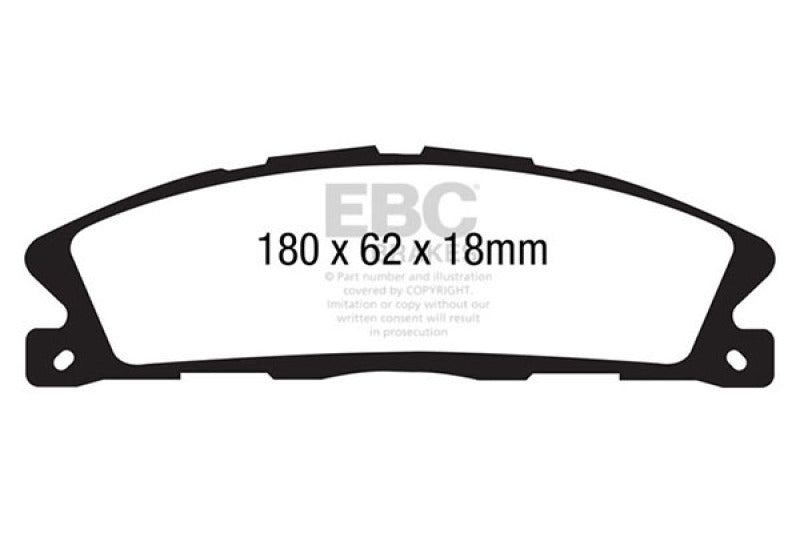 EBC 13+ Ford Explorer 3.5 Twin Turbo 4WD Extra Duty Front Brake Pads