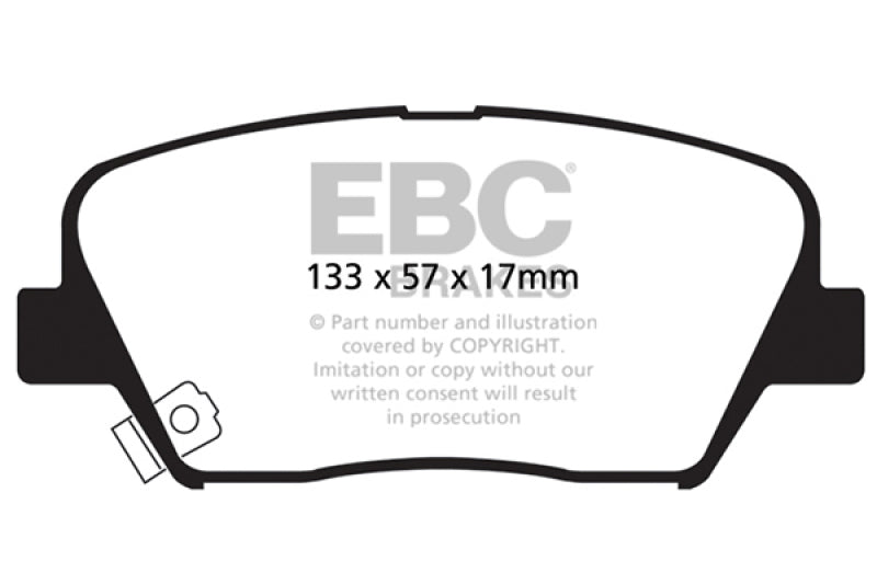 EBC 12+ Hyundai Azera 3.3 Greenstuff Front Brake Pads