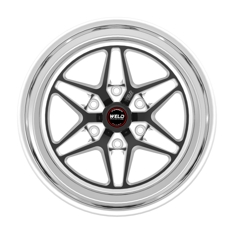 Weld S81 HD 17x5 / 6x139.7 / 1.6 BS / 3.54 HB - Black Center - Polished Shell - Non-BL Wheel