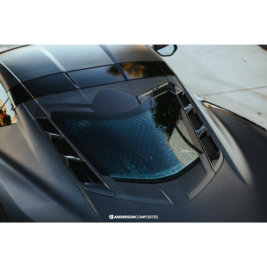 2020–2024 Chevrolet Corvette C8 Carbon Fiber Decklid Side Vents (PAIR)