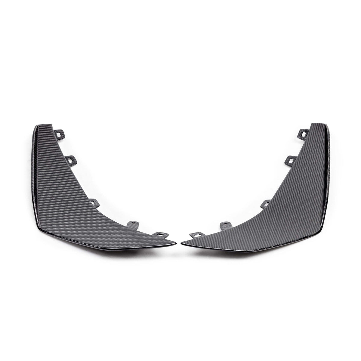 2023–2027 Corvette C8 Z06 / E-Ray Type Z07 Dry Gloss Carbon Fiber Front Canards
