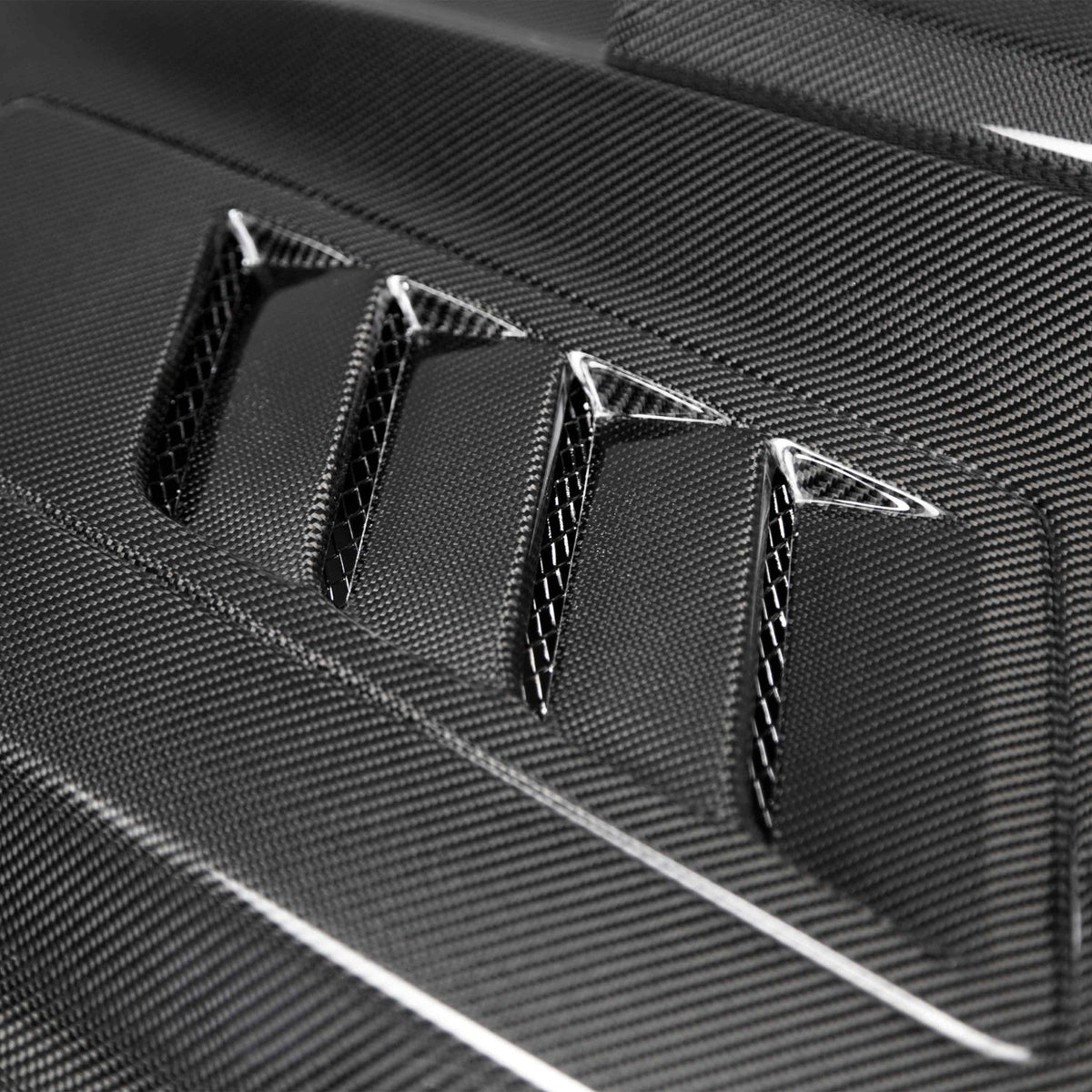2015–2017 Ford Mustang Ram Air Double-Sided Carbon Fiber Hood