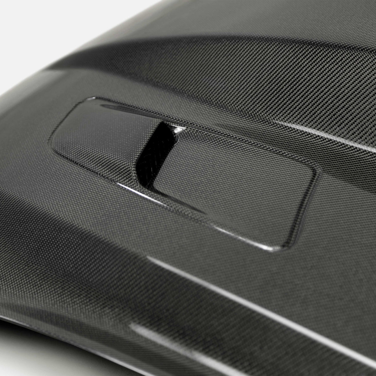 2015–2017 Ford Mustang Type-CJ Double-Sided Carbon Fiber 3" Cowl Hood