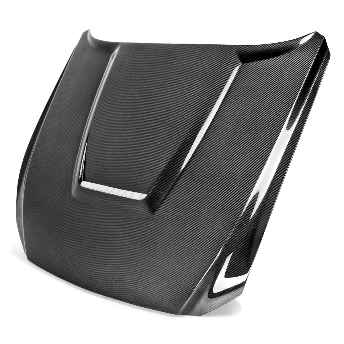 2015–2017 Ford Mustang Carbon Fiber GT350-Style Hood – Type-GR (Double-Sided)