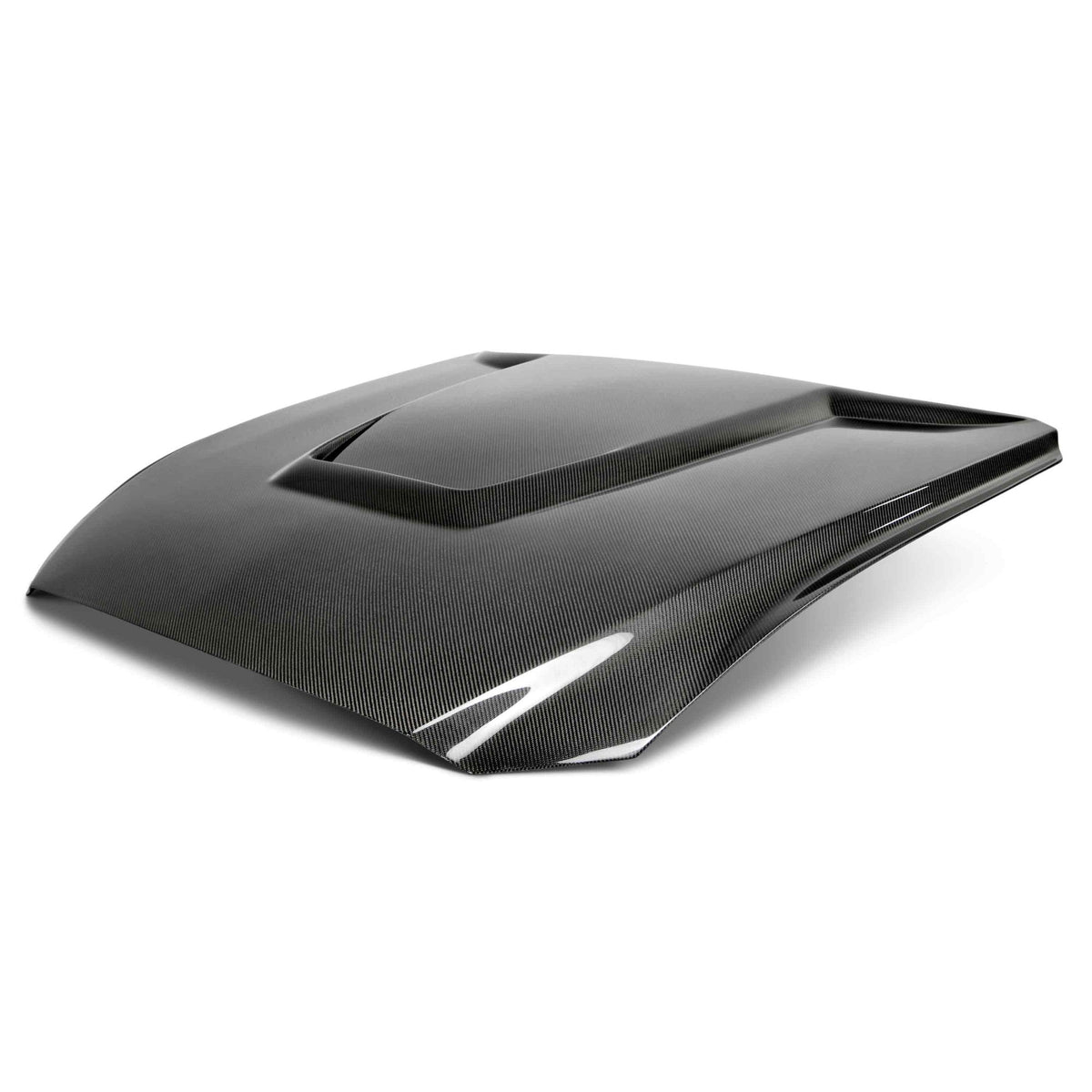 2015–2017 Ford Mustang Carbon Fiber GT350-Style Hood – Type-GR (Double-Sided)