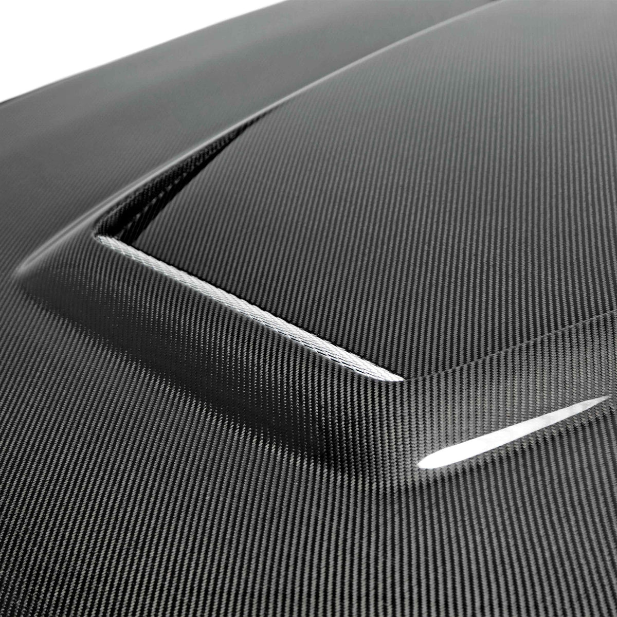 2015–2017 Ford Mustang Carbon Fiber GT350-Style Hood – Type-GR (Double-Sided)