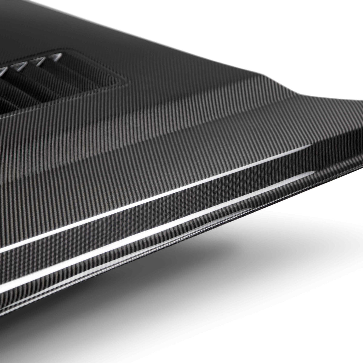 2015–2017 Ford Mustang Carbon Fiber Hood – Type-SN (Double-Sided)