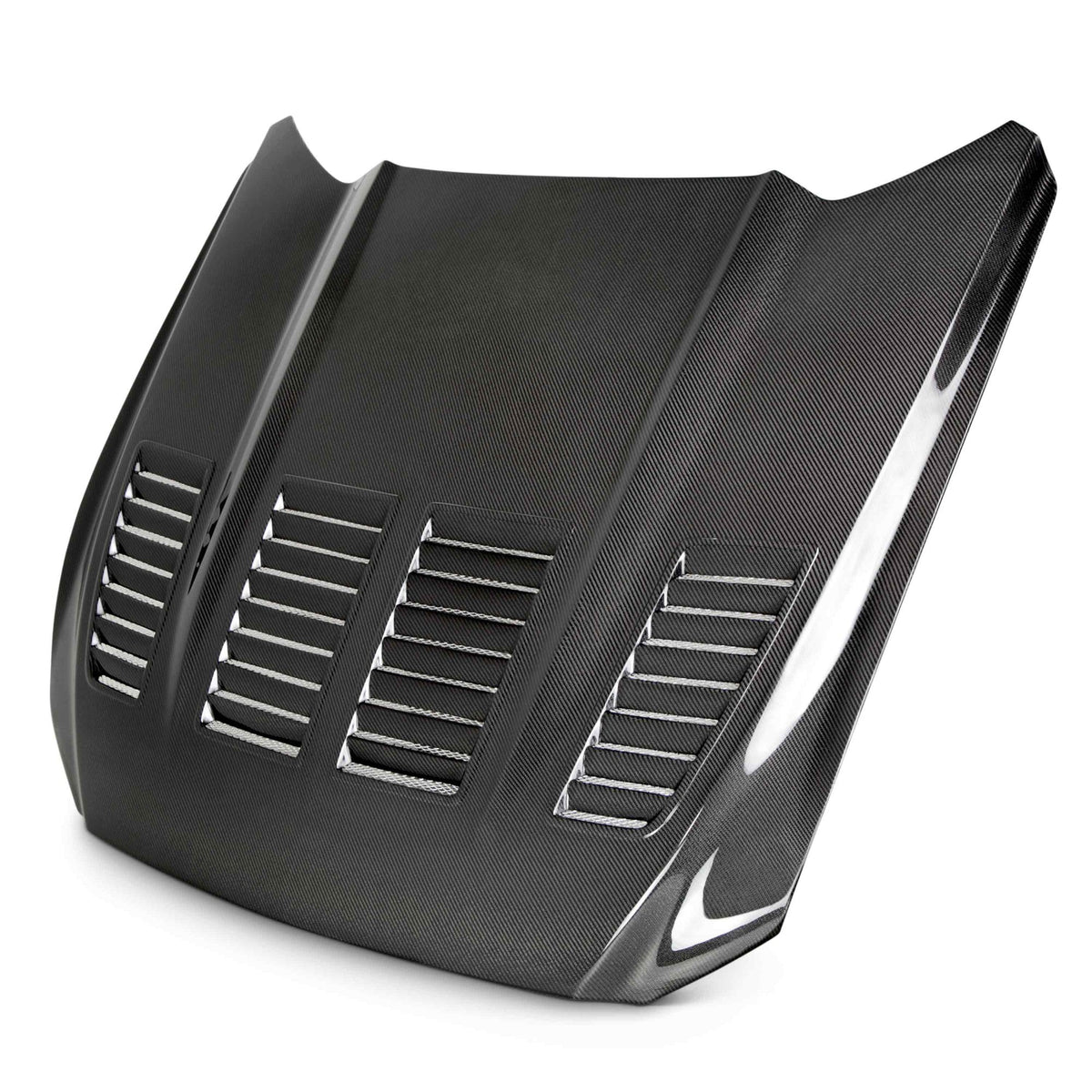 2015–2017 Ford Mustang Type-TW Double-Sided Carbon Fiber Hood