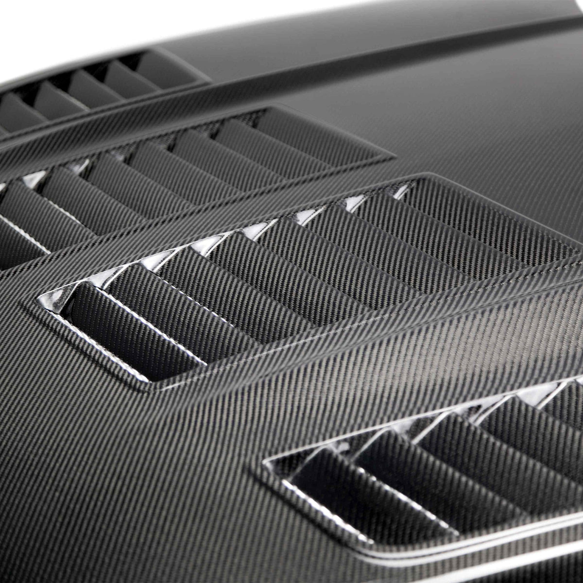2015–2017 Ford Mustang Type-TW Double-Sided Carbon Fiber Hood