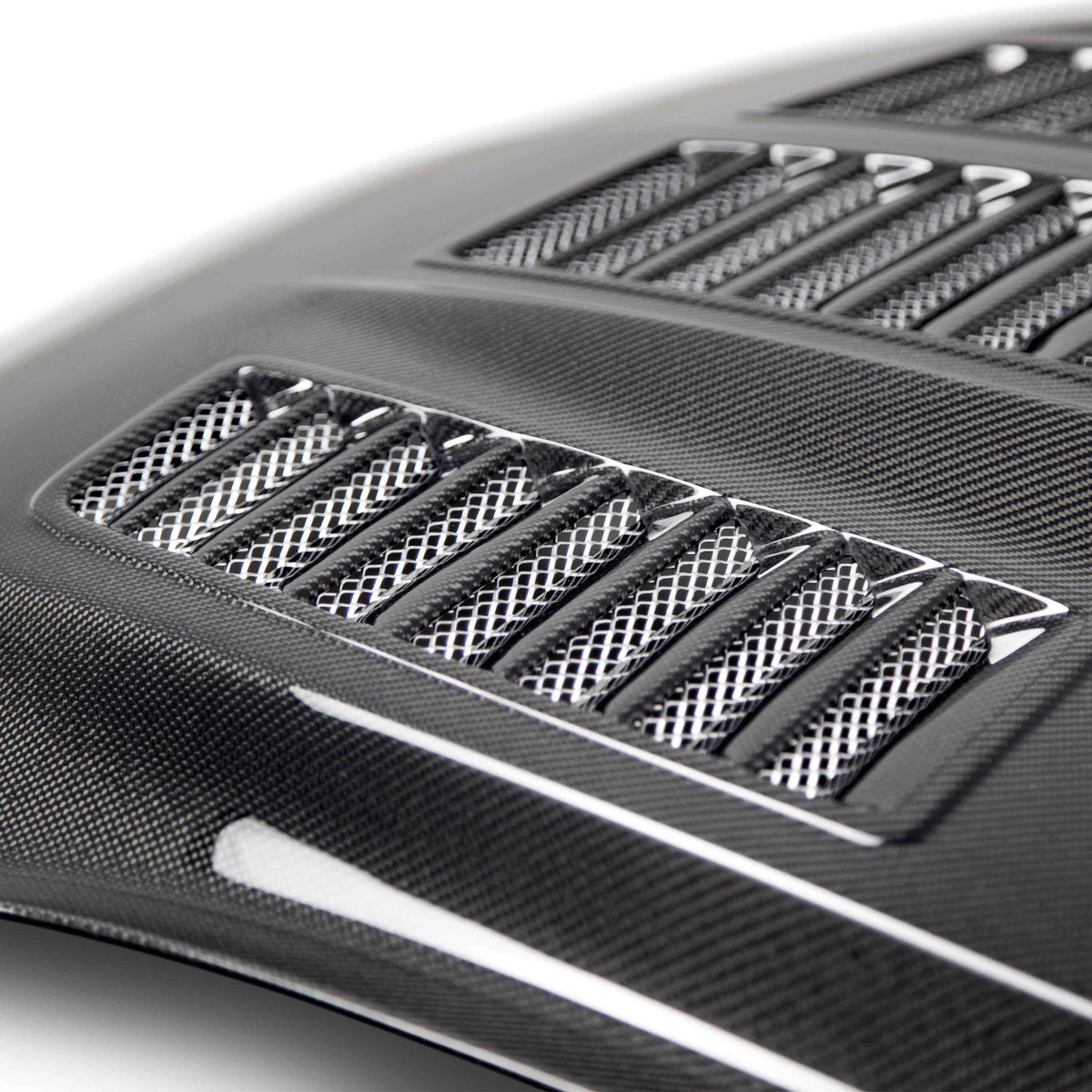 2015–2017 Ford Mustang Type-TW Double-Sided Carbon Fiber Hood