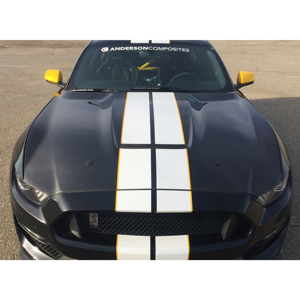 2015-2020 Ford Mustang Shelby GT350 Double Sided Carbon Fiber Hood
